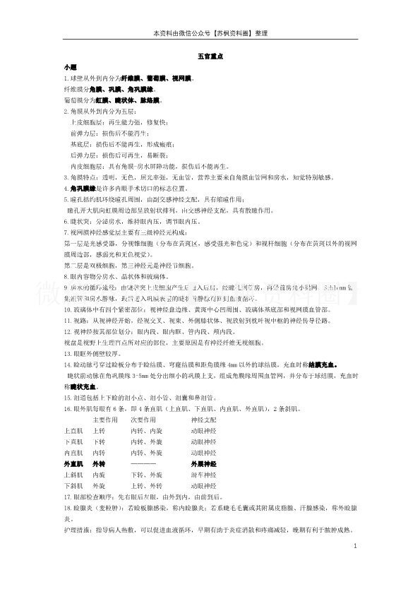 五官科护理学